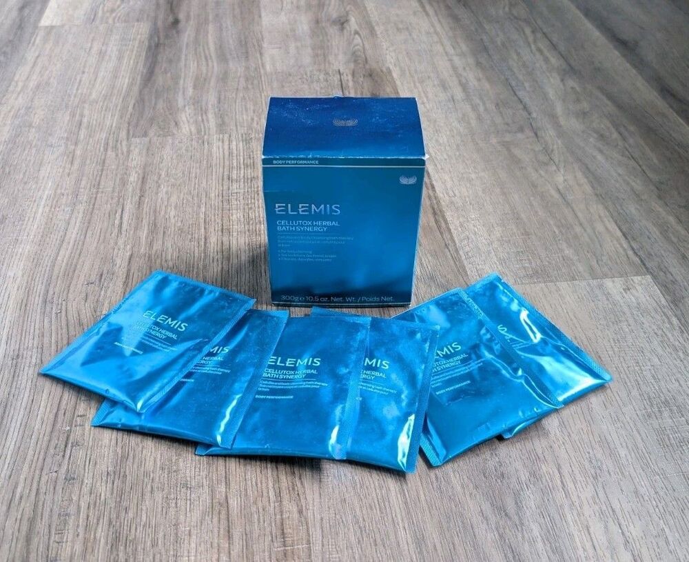 Elemis Cellutox Herbal Bath Synergy 10.6 oz 300g 16 Sachets Bags New Sealed
